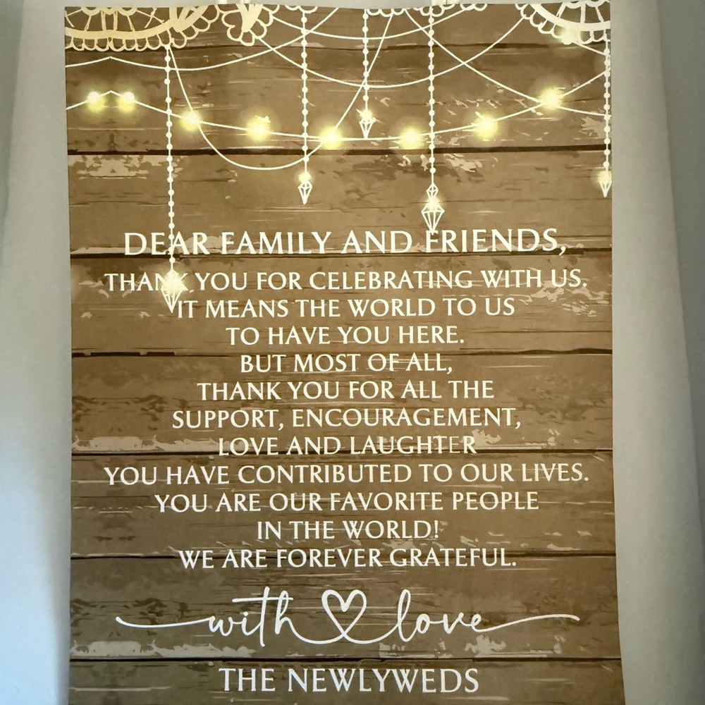 Wooden-Style Wedding favor bags